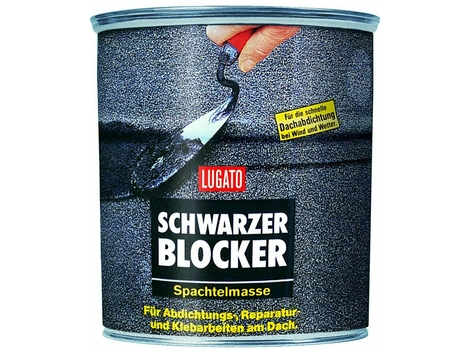 Lugato Schwarzer Blocker Spachtelmasse 1 kg